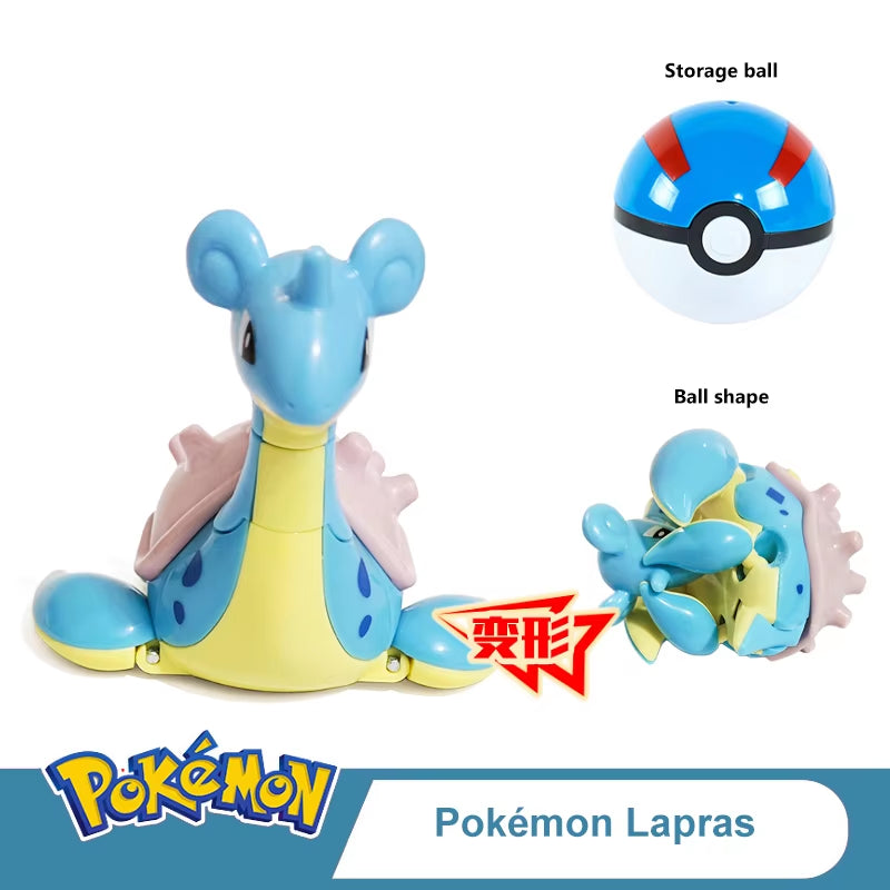 Pokemon Ball Deformation Toys Pikachu Mewtwo Gyarados Pocket Monster Pokeball Pokemon Action Figure Children Toys Gift