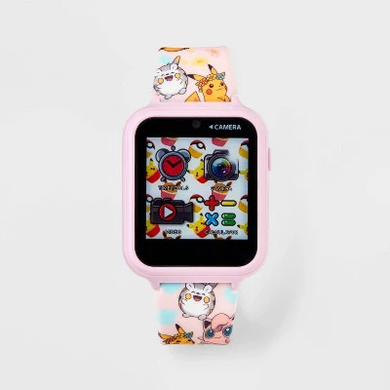 New - Girls' Pokemon Interactive Smartwatch - Light Pink