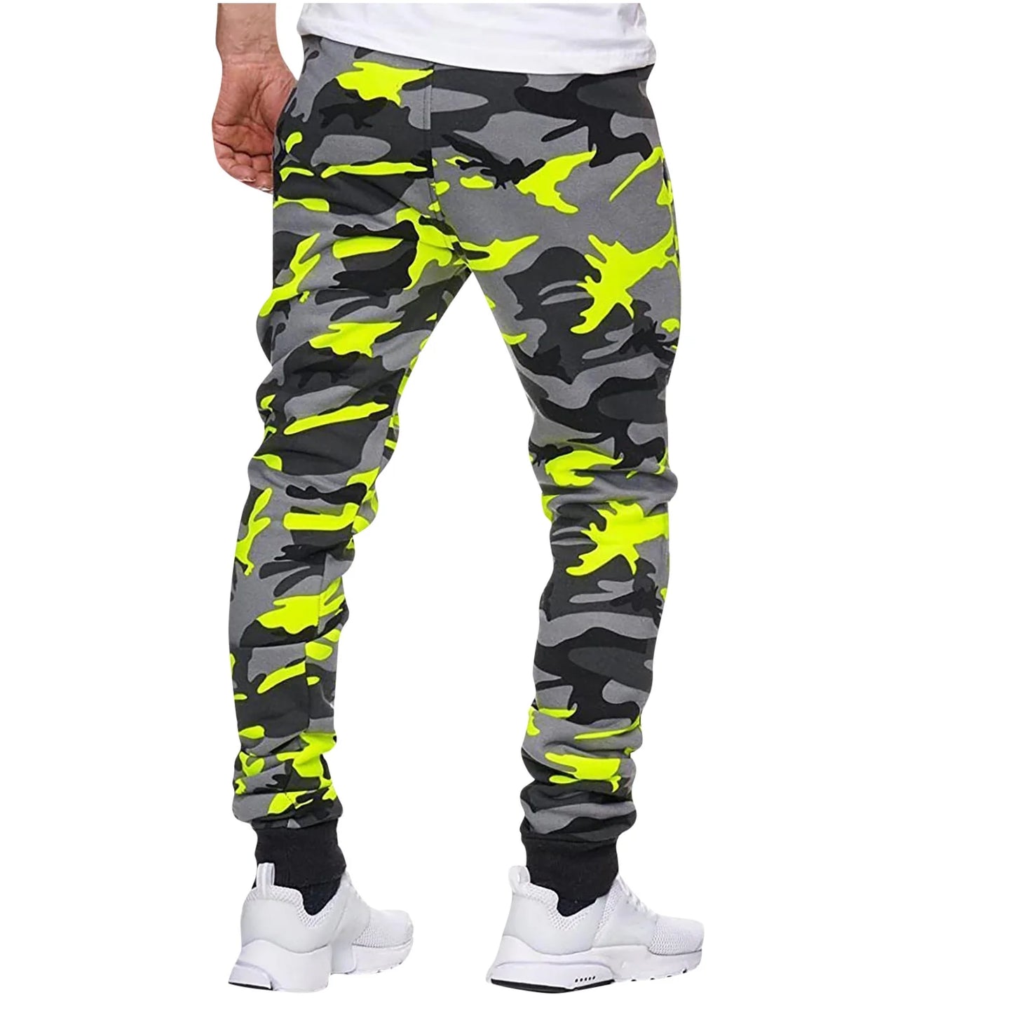 Camouflage Joggers Pants Men Casual Gym Workout Track Pants Comfortable Slim Fit Tapered Sweatpants with Pockets Athletic Fitness Gym Sweatpants