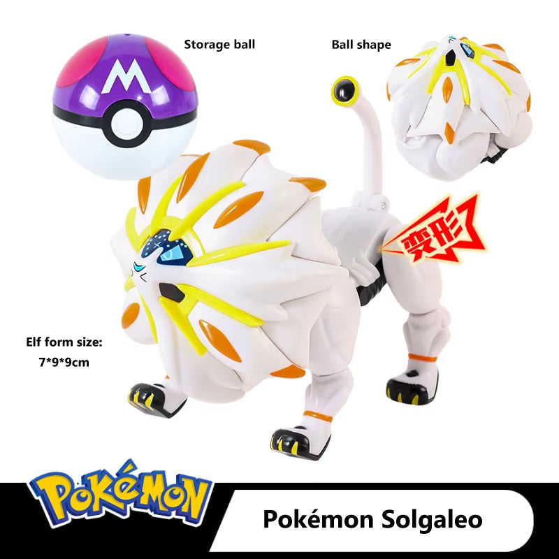 Pokemon Ball Deformation Toys Pikachu Mewtwo Gyarados Pocket Monster Pokeball Pokemon Action Figure Children Toys Gift