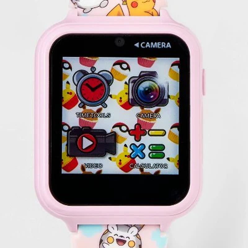 New - Girls' Pokemon Interactive Smartwatch - Light Pink