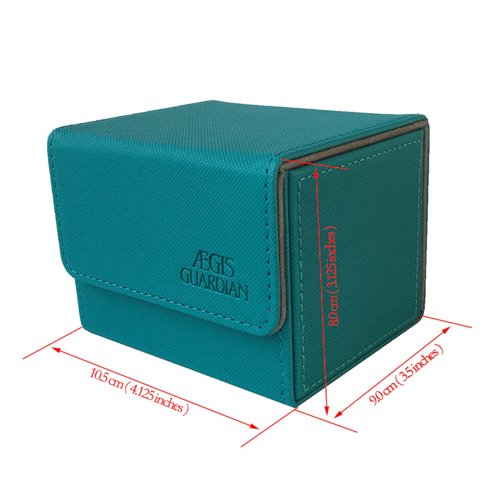 AEGIS GUARDIAN Side-Loading Card Box Deck Case Mtg Pokemon Yugioh Card Binder: 100+