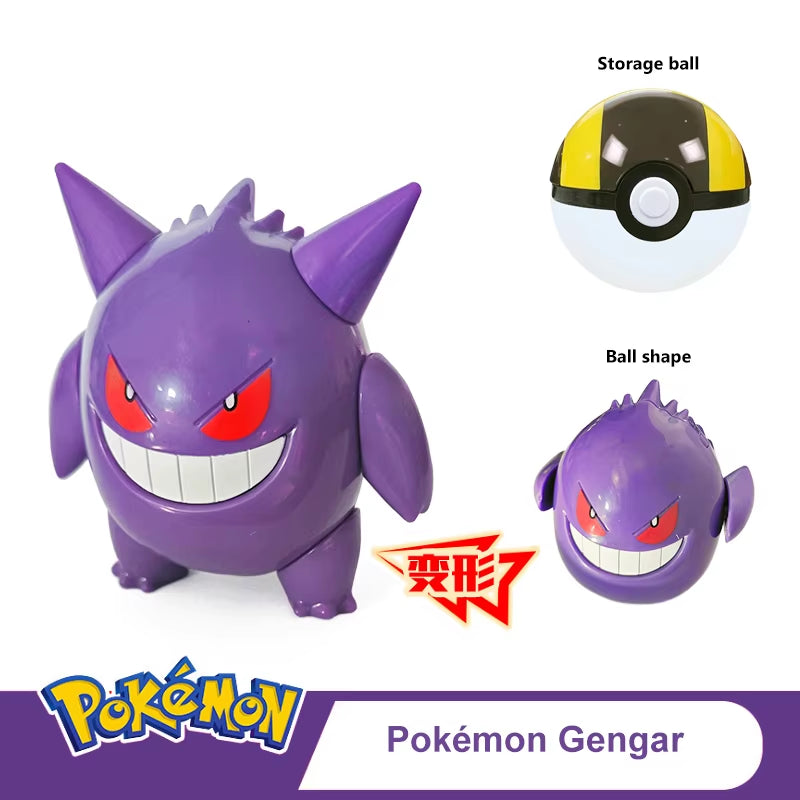 Pokemon Ball Deformation Toys Pikachu Mewtwo Gyarados Pocket Monster Pokeball Pokemon Action Figure Children Toys Gift