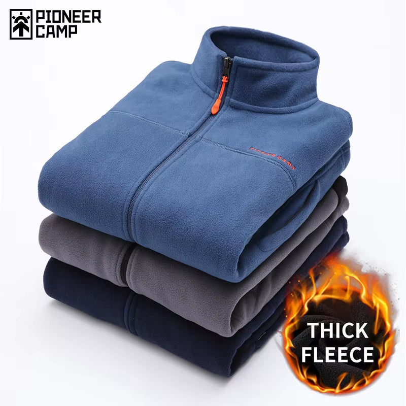 Warm Fleece Hoodies Men Brand-Clothing Autumn Winter Zipper Sweatshirts Male Quality Men Clothing AJK902321