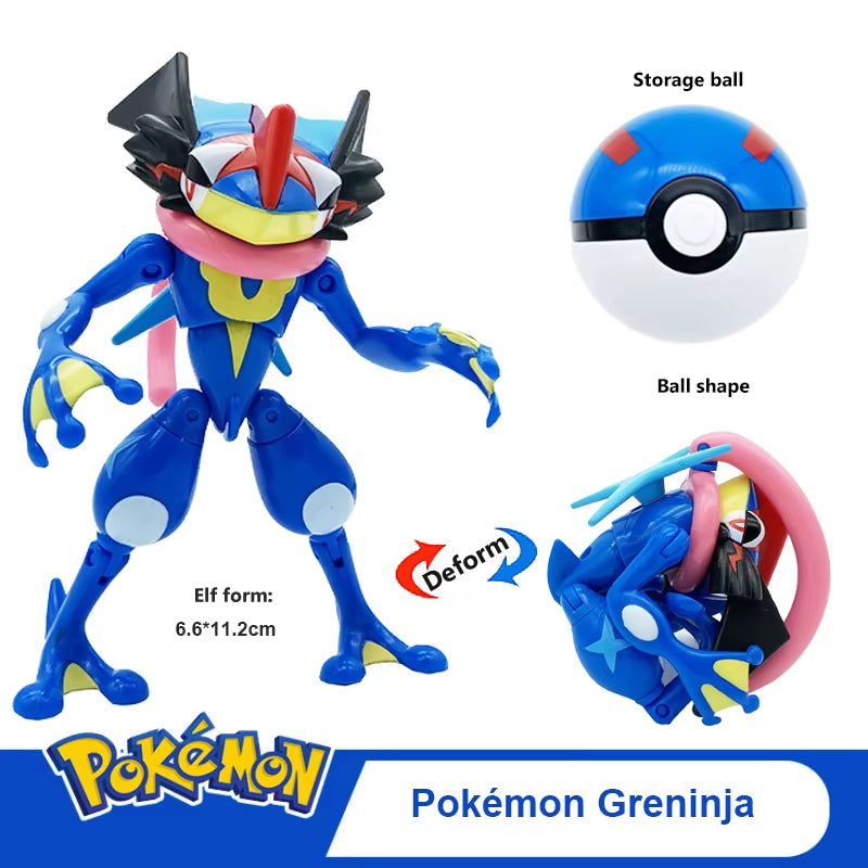 Pokemon Ball Deformation Toys Pikachu Mewtwo Gyarados Pocket Monster Pokeball Pokemon Action Figure Children Toys Gift