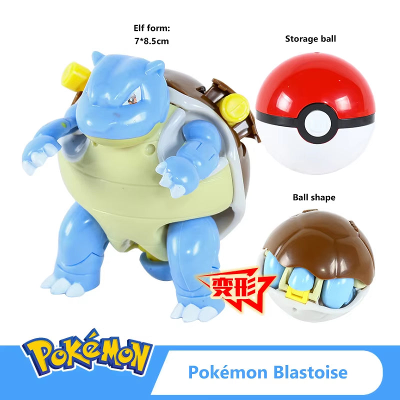 Pokemon Ball Deformation Toys Pikachu Mewtwo Gyarados Pocket Monster Pokeball Pokemon Action Figure Children Toys Gift