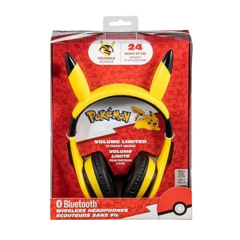 Ekids Pokemon Bluetooth Wireless Headphones - Yellow