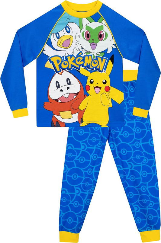 Pajamas | Boys Pikachu Pjs | Pokeball Pajamas for Kids