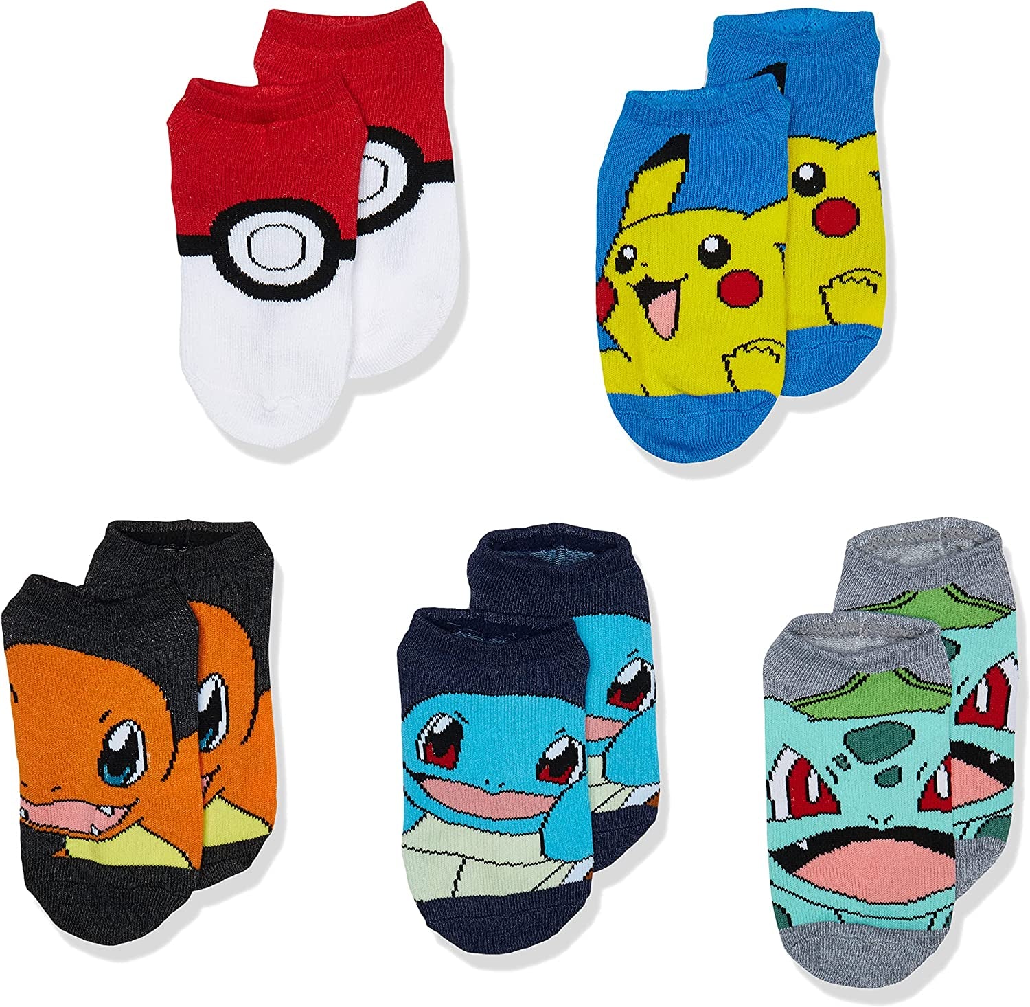 Boys' 5 Pack No Show Socks