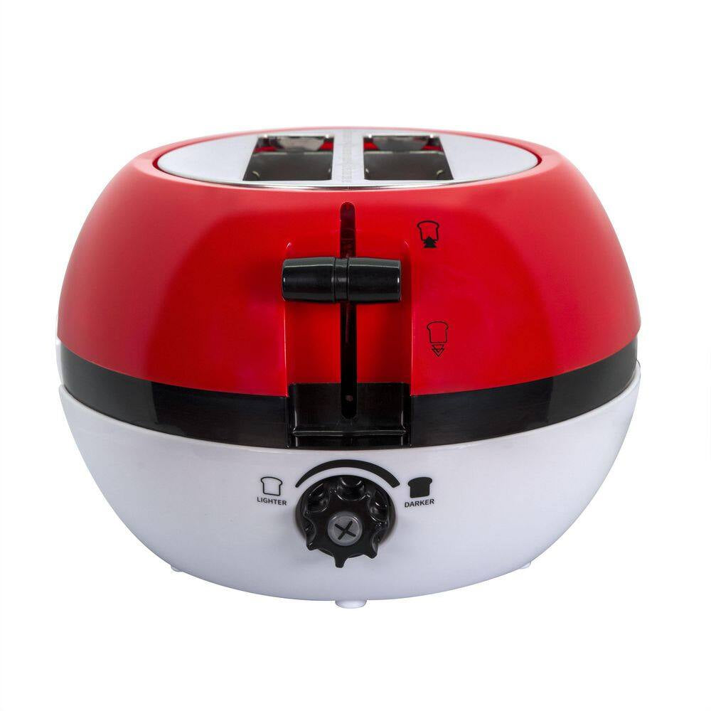 Red and White Pokemon Pokeball Two-Slice Toaster