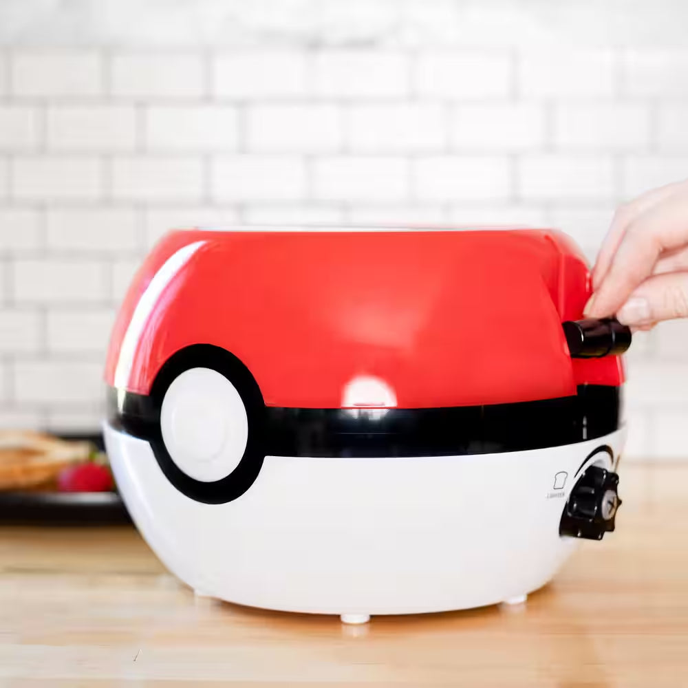 Red and White Pokemon Pokeball Two-Slice Toaster