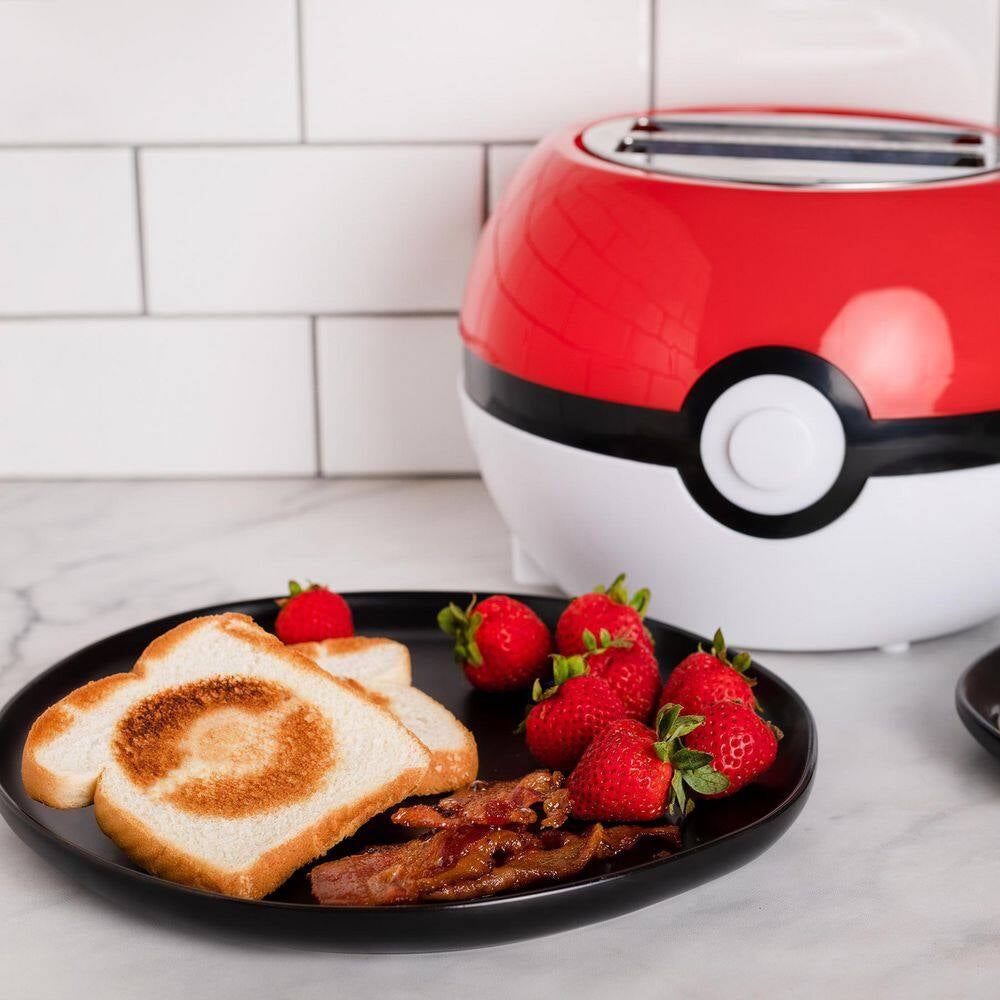 Red and White Pokemon Pokeball Two-Slice Toaster