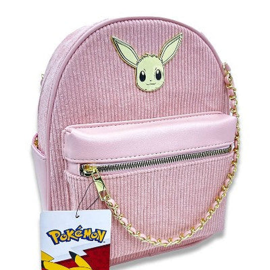 Pokemon Mini Backpack - Pink Corduroy Eevee