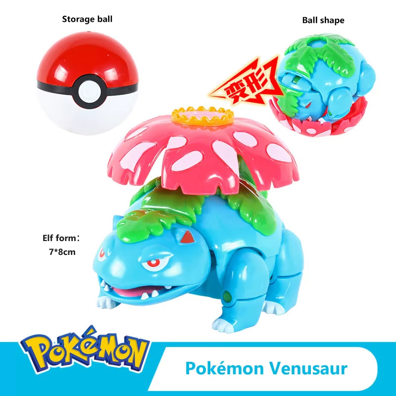 Pokemon Ball Deformation Toys Pikachu Mewtwo Gyarados Pocket Monster Pokeball Pokemon Action Figure Children Toys Gift