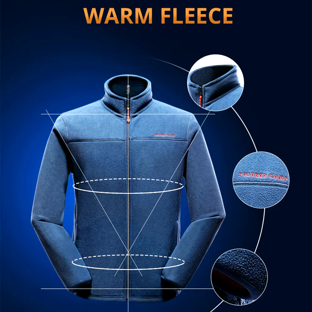 Warm Fleece Hoodies Men Brand-Clothing Autumn Winter Zipper Sweatshirts Male Quality Men Clothing AJK902321