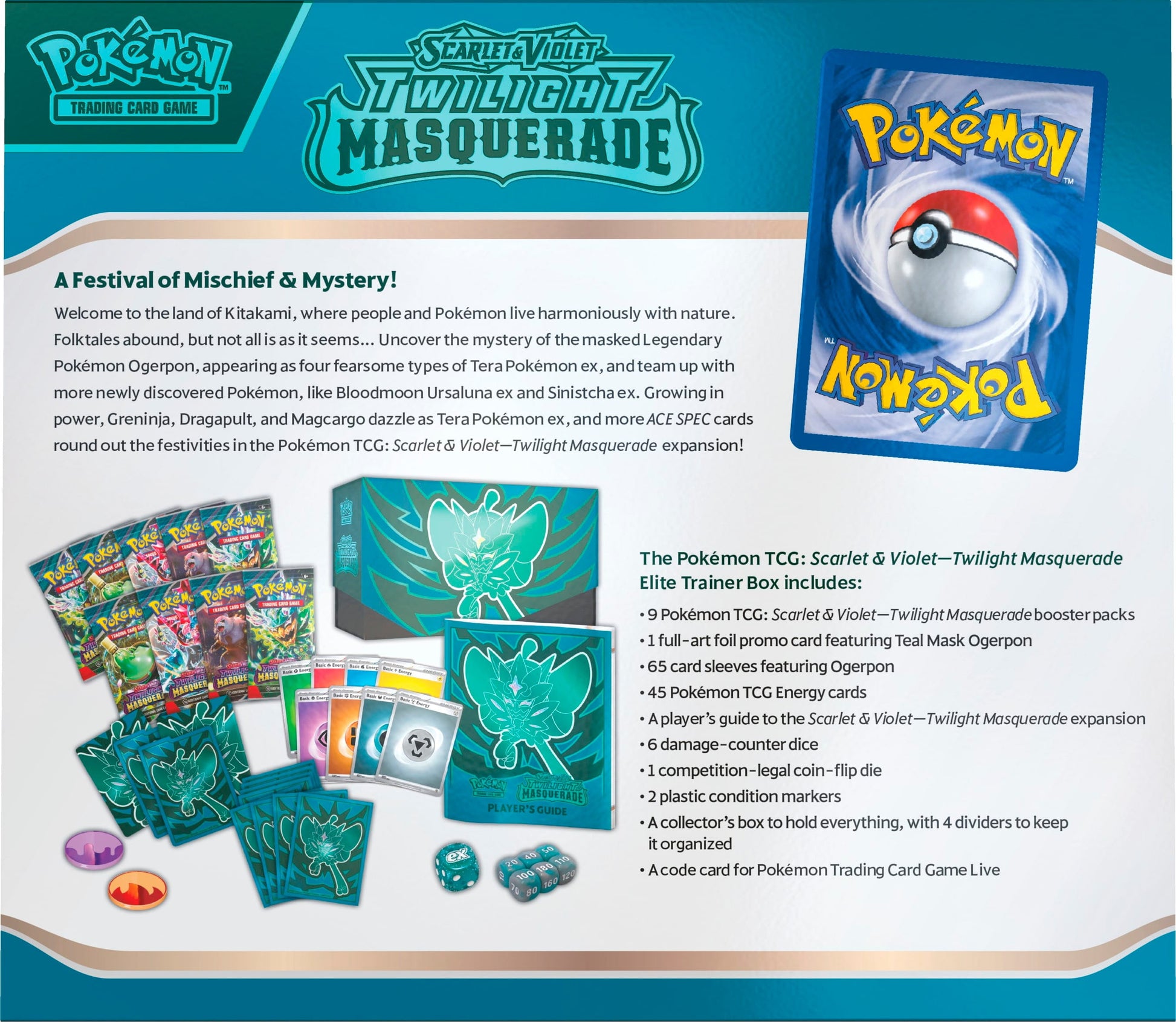 TCG: Scarlet & Violet - Twilight Masquerade Elite Trainer Box