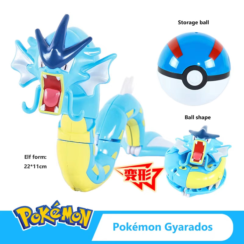 Pokemon Ball Deformation Toys Pikachu Mewtwo Gyarados Pocket Monster Pokeball Pokemon Action Figure Children Toys Gift