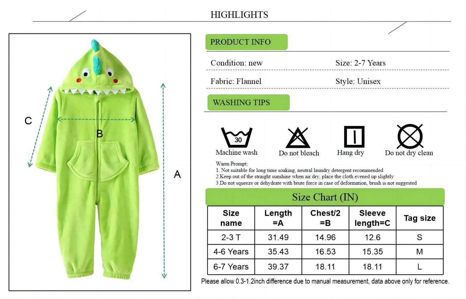 Boys' Girls' Costume Jumpsuits Soft One Piece Animal Pajamas for Kids Holiday Birthday