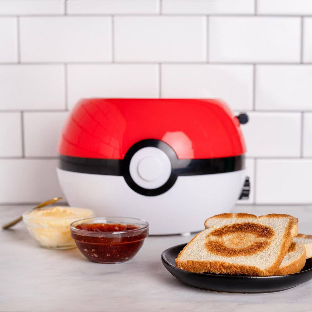 Red and White Pokemon Pokeball Two-Slice Toaster