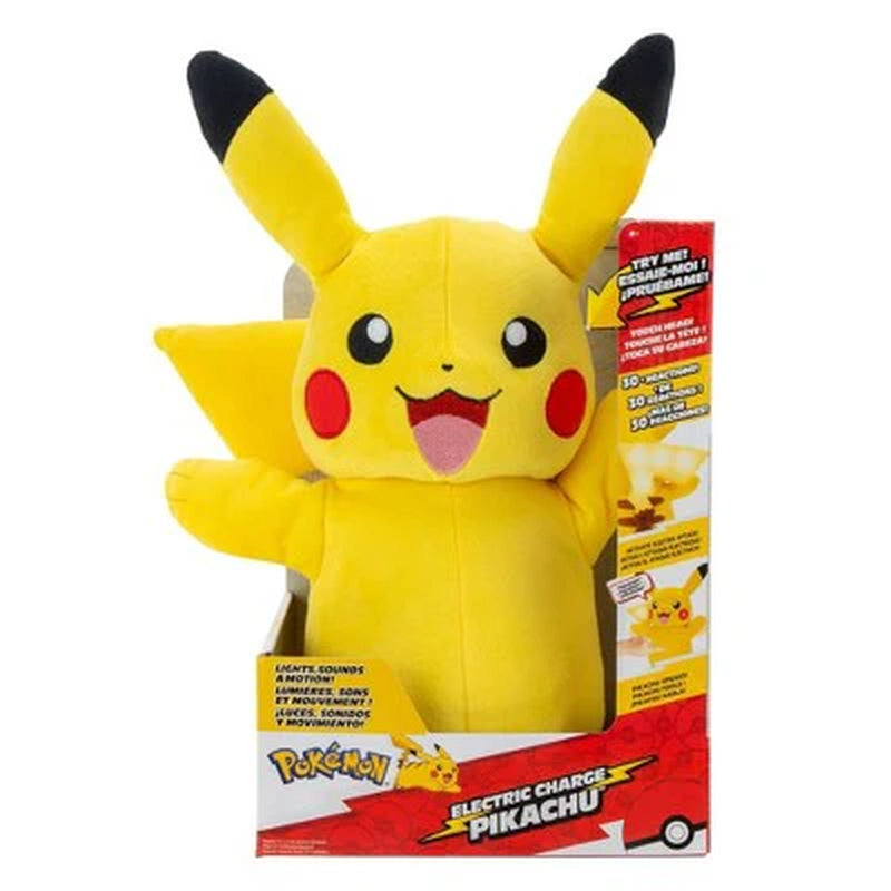 Open Box - Pokemon Electric Charge Pikachu Plush