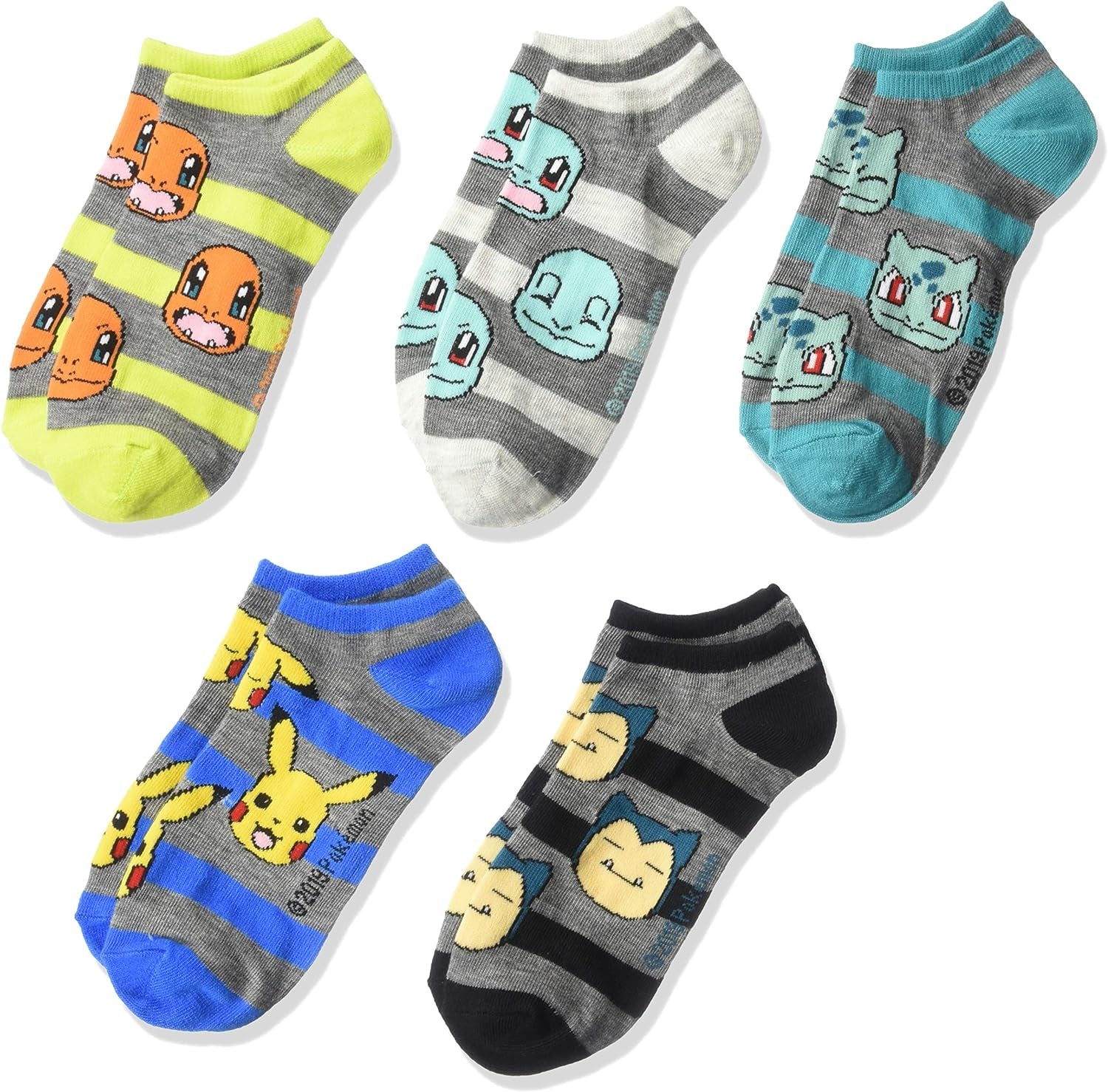 Boys 5 Pack No Show Socks