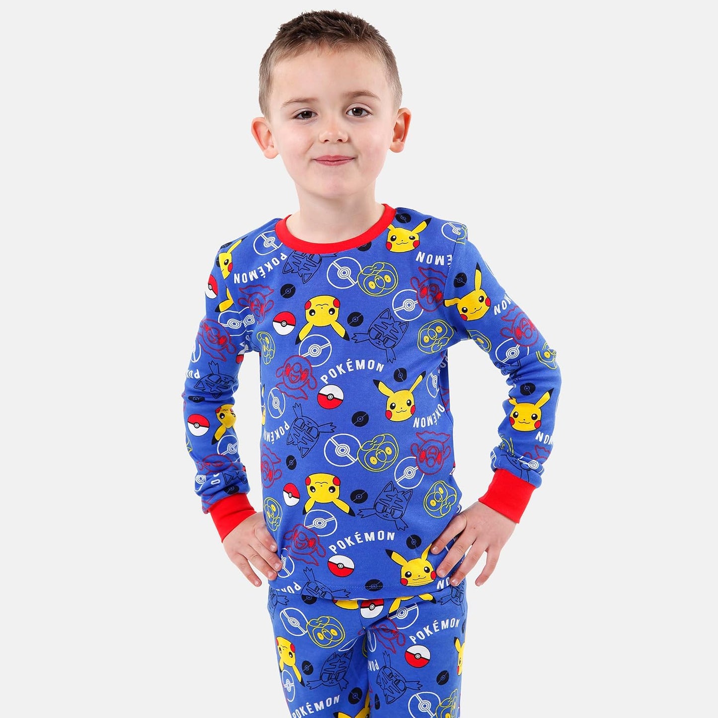 Pajamas for Boys | Soft Cotton Pikachu Pajama | Officially Licensed Kids Pokémon Pjs